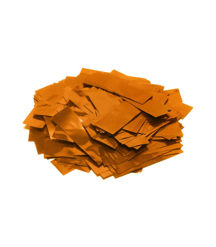 TCM FX - Metallic Konfetti Téglalapok 55x17mm - Narancssárga - 1 kg